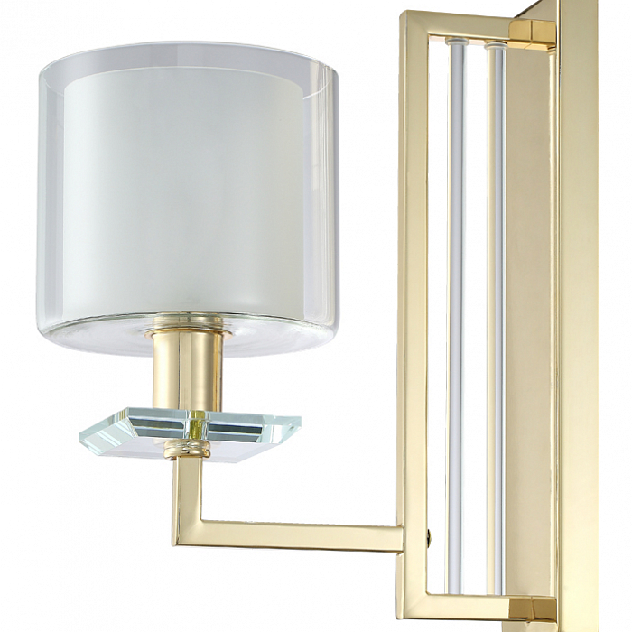 Бра Crystal Lux NICOLAS AP1 GOLD/WHITE